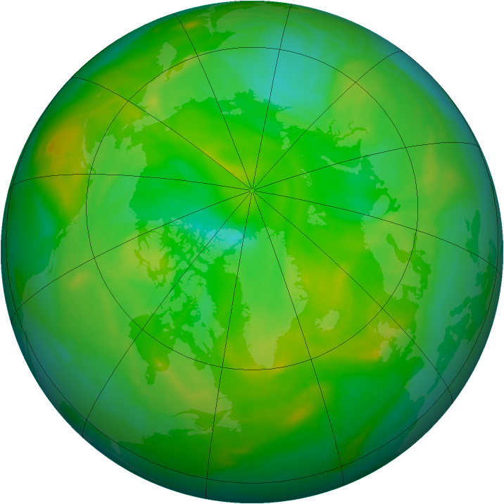 Arctic ozone map for 26 June 2008
